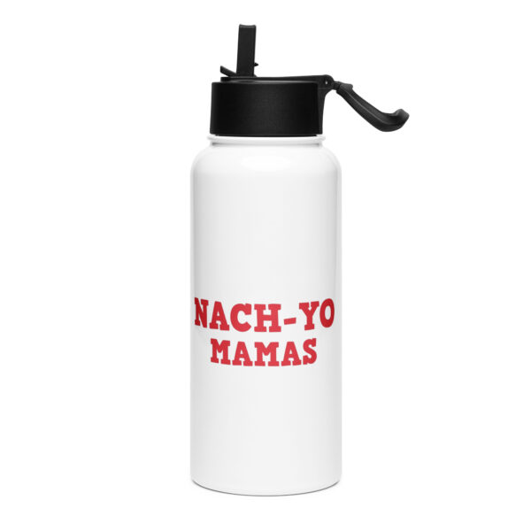 Stainless steel Logo water bottle with a straw lid - Image 4