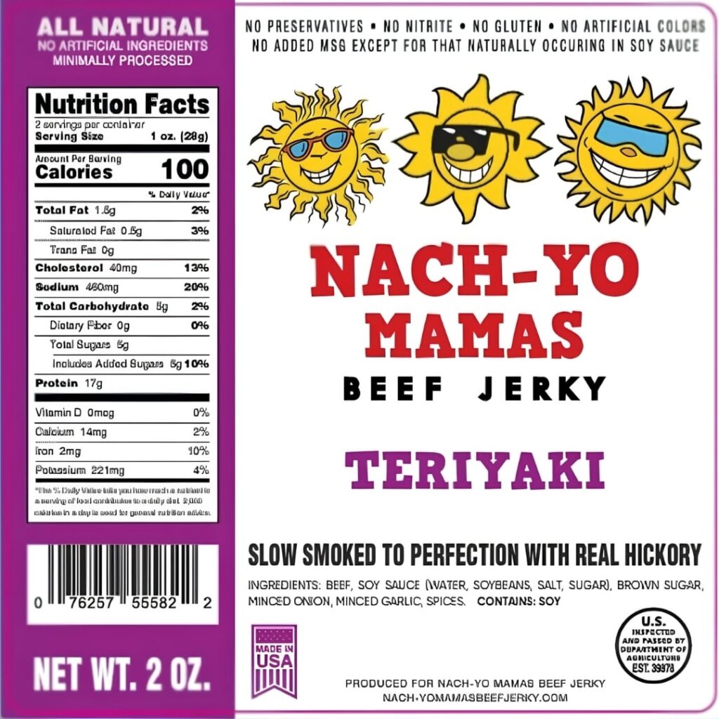 Nach-Yo Mamas Teriyaki Beef Jerky package